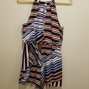 Romper - open back, keyhole front, lined